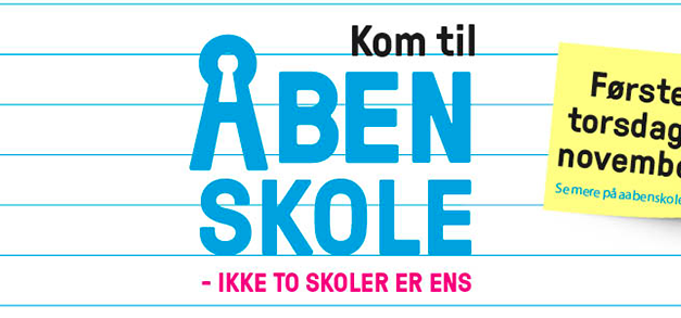 Åben Skole torsdag den 7. nov kl 16.00 + Formålsdebatmøde + Fællespisning kl 18.00 – 18.30. Arbejdsvisninger i klasserne