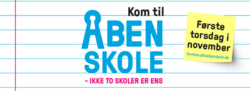 Åben Skole torsdag den 7. nov kl 16.00 + Formålsdebatmøde + Fællespisning kl 18.00 – 18.30. Arbejdsvisninger i klasserne